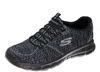 Picture of Skechers Synergy lunation Women's Fashion Sneaker, Black/Charcoal, 6 Wide US - Size: 6 W US