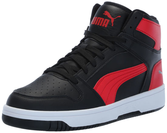 Picture of PUMA Mens Rebound Layup Sneaker, PUMA Mens Black-for All Time Red, 9 - Size: 9