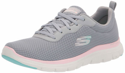 Picture of Skechers Women's 149303 Flex Appeal 4.0 Sneaker, Gylp=Gray Light Pink, 6 - Size: 6