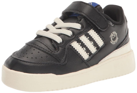 Picture of adidas Originals Kids Forum Low Sneaker, Black/Cream White/Black (Elastic), 5.5 US Unisex Toddler - Size: 5.5 Toddler