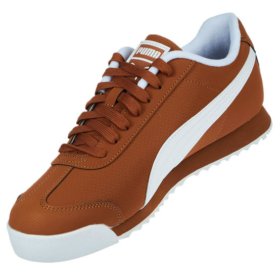 Picture of PUMA Mens Roma Reversed Sneakers, Teak/White, US 13 M - Size: 13