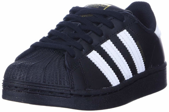 Picture of adidas Originals unisex child Superstar Sneaker, Black/White/Black, 13.5 Little Kid US - Size: 13.5 Little Kid