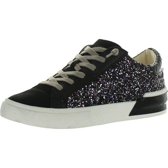 Picture of Dolce Vita Women's Zina Sneaker, Black Metallic Glitter, 9 - Size: 9