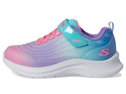 Picture of Skechers Kids Girls Jumpsters 2.0-Blurred Dream Sneaker, Turquoise/Multi, 2 Little Kid - Size: 2 Little Kid