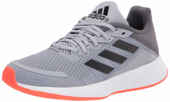 Picture of adidas Kids Duramo SL Running Shoe, Halo Silver/Black/Solar Red, 8 US Unisex Toddler - Size: 8 Toddler