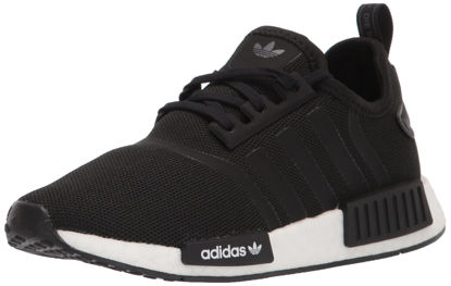 Picture of adidas Originals NMD_R1 Primeknit Skate Shoe, Black/Black/White, 6.5 US Unisex Big Kid - Size: 6.5 Big Kid