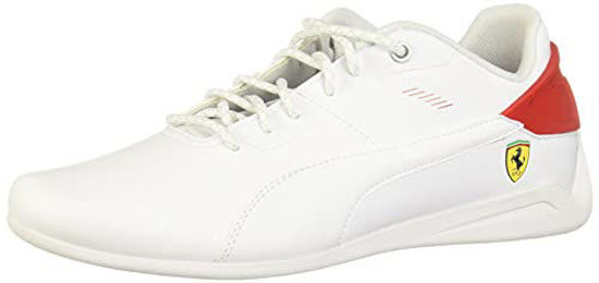 Picture of PUMA Unisex Ferrari Drift Cat Delta Sneaker, White-Rosso COR, 4.5 US Men - Size: 6 Women/4.5 Men