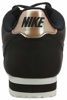 Picture of Nike Womens Cortez Leather Low Top Lace Up Fashion Sneakers, Black, Size 10.0 - Size: 10