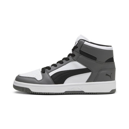 Picture of PUMA Mens Rebound Layup Sneaker, PUMA Mens White-PUMA Mens Black-Cool Dark Gray, 11.5 - Size: 11.5