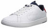 Picture of Lacoste Women's Carnaby Sneaker, Tonal White/Navy/Red, 9 Medium US - Size: 9