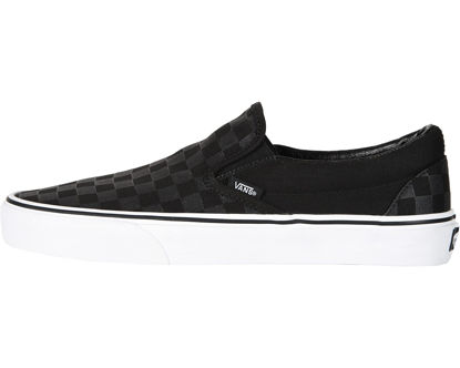 Picture of Vans, Classic Slip-On Sneakers (Black/Black Check, 10.5 Men/12 Women) - Size: 12 Women/10.5 Men