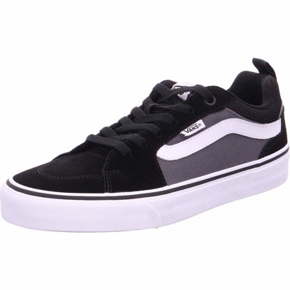 Picture of Vans Men's Low-Top Sneakers, Black Suede Canvas, 9.5 - Size: 9.5