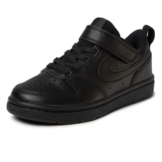 Picture of Nike Boy's Court Borough Low 2 (Little Kid) Black/Black/Black 11.5 Little Kid M - Size: 11.5 Little Kid