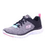 Picture of Skechers Flex Appeal 4.0 Black/Pink 6.5 C - Wide - Size: 6.5 Wide