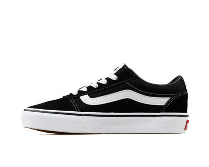 Picture of Vans Women's Ward Sneaker, Black ((Suede/Canvas) Black/White Iju), 9 - Size: 9