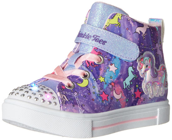 Picture of Skechers Kids Twinkle Toes Twinkle Sparks - Unicorn Dayd Sneaker, Purple/Multi, 11.5 Little Kid - Size: 11.5 Little Kid