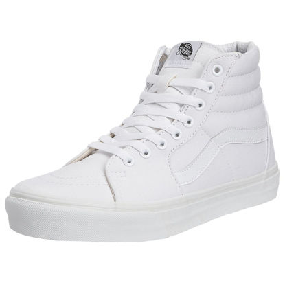 Picture of Vans Adult Unisex Sk8-Hi Shoes, Size 9/10.5, Color (W00) True White - Size: 10.5 Women/9 Men