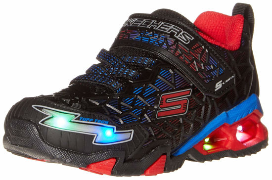 Picture of Skechers boys Lighted, Lighs, Lighted, Sport Lighted Sneaker, Black/Red/Blue, 12 Little Kid US - Size: 12 Little Kid