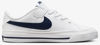 Picture of Nike Court Legacy Little Kids' Shoes (DA5381-125, White/Midnight Navy) Size 3 - Size: 3 Little Kid