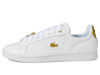 Picture of Lacoste Mens Carnaby Pro, White/Gold, 7.5 - Size: 7.5