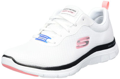 Picture of Skechers womens Flex Appeal 4.0 Sneaker, Wbpk white Black Pink, 9.5 US - Size: 9.5