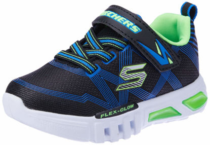 Picture of Skechers boys S Lights: Flex-Glow , Black/Lime , 1.5 Little Kid - Size: 1.5 Little Kid