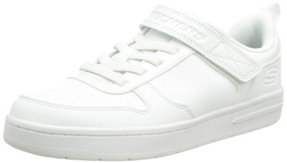 Picture of Skechers Kids Boy's Smooth Street Sneaker, White, 5 Big Kid - Size: 5 Big Kid