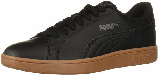 Picture of PUMA mens Smash V2 Sneaker, Puma Black-gum, 10 US - Size: 10