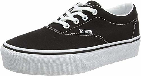 Picture of Vans Women's Doheny Trainers Sneaker, Black Canvas Black White 187, 10 - Size: 10