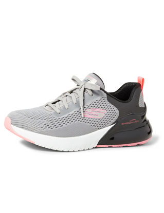 Picture of Skechers Women's Skech-AIR Stratus Trainers, Grey Black Mesh Hot Pink Trim Gybk, 36 - Size: 36