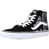 Picture of Vans Men's Sk8 Hi Sneaker, (Peace Paisley) Black/True White, Size 10 - Size: 10