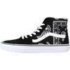 Picture of Vans Men's Sk8 Hi Sneaker, (Peace Paisley) Black/True White, Size 10 - Size: 10