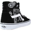 Picture of Vans Men's Sk8 Hi Sneaker, (Peace Paisley) Black/True White, Size 10 - Size: 10