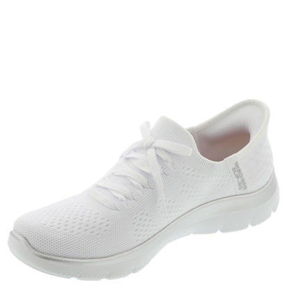 Picture of Skechers Women's Hands Free Slip-INS Summits Sneaker, White Silver=WSL, 9 - Size: 9