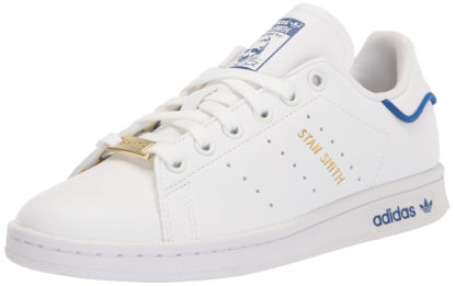 Picture of adidas Originals Men's Stan Smith Sneaker, White/Team Royal Blue/Yellow, 7 - Size: 7