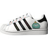 Picture of adidas Originals Superstar Skate Shoe, White/Black/Aqua, 5 US Unisex Big Kid - Size: 5 Big Kid