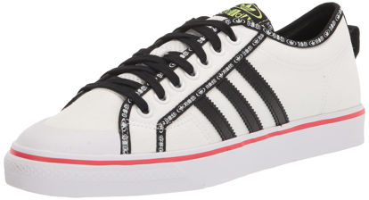 Picture of adidas Originals Men's Nizza Sneaker, White/Core Black/Vivid Red, 11.5 - Size: 11.5