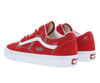 Picture of Vans Old Skool Mens Shoes Size 5, Color: Vans Misprint Red/White - Size: 5