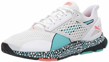 Picture of PUMA Men's Hybrid Astro Sneaker, White-Blue Turquoise, 11.5 M US - Size: 11.5