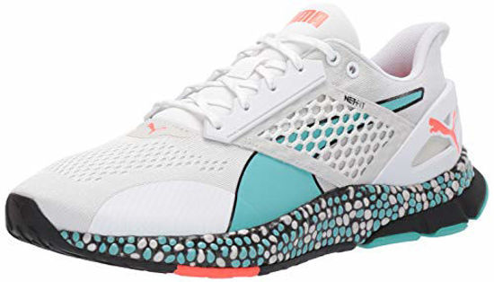 Picture of PUMA Men's Hybrid Astro Sneaker, White-Blue Turquoise, 11.5 M US - Size: 11.5