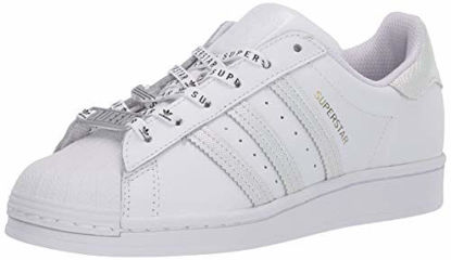 Picture of adidas Originals Women's Superstar Sneaker, White/White/Black,10.5 M US - Size: 10.5