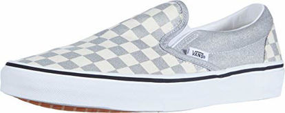 Picture of Vans Classic Slip-On (Checkerboard) Silver/True White Men's 11.5, Women's 13 - Size: 11.5 Women/11.5 Men