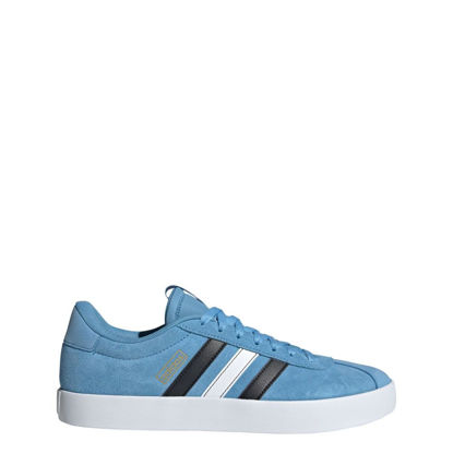 Picture of adidas Men's VL Court 3.0 Sneaker, Light Blue/White/Black, 9.5 - Size: 9.5