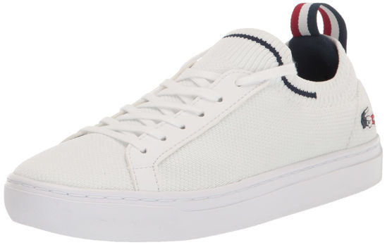 Picture of Lacoste La Piquee Sneaker, WHT/NVY/RED, 6 US Unisex Big Kid - Size: 6 Big Kid