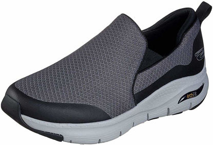 Picture of Skechers Men's Arch Fit Banline Oxford, Charcoal/Black, 8 4E US - Size: 8 X-Wide