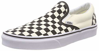 Picture of Vans Classic Slip-on (6.5 B(M) US Women/5 D(M) US Men, Black/Off White Check) - Size: 6.5 Women/5 Men