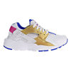 Picture of Nike Huarache Run (GS) Big Kids Shoes White/Metallic Gold/Racer Blue 654280-109 (4.5 M US) - Size: 4.5 Big Kid