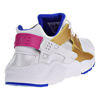 Picture of Nike Huarache Run (GS) Big Kids Shoes White/Metallic Gold/Racer Blue 654280-109 (4.5 M US) - Size: 4.5 Big Kid