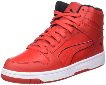 Picture of PUMA Men's Rebound Layup Sneaker, Lux High Risk Red-High Risk Red Black, 12 - Size: 12