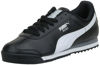 Picture of PUMA Mens Roma Sneaker, Basic black-white-PUMA Mens silver, 7 - Size: 7